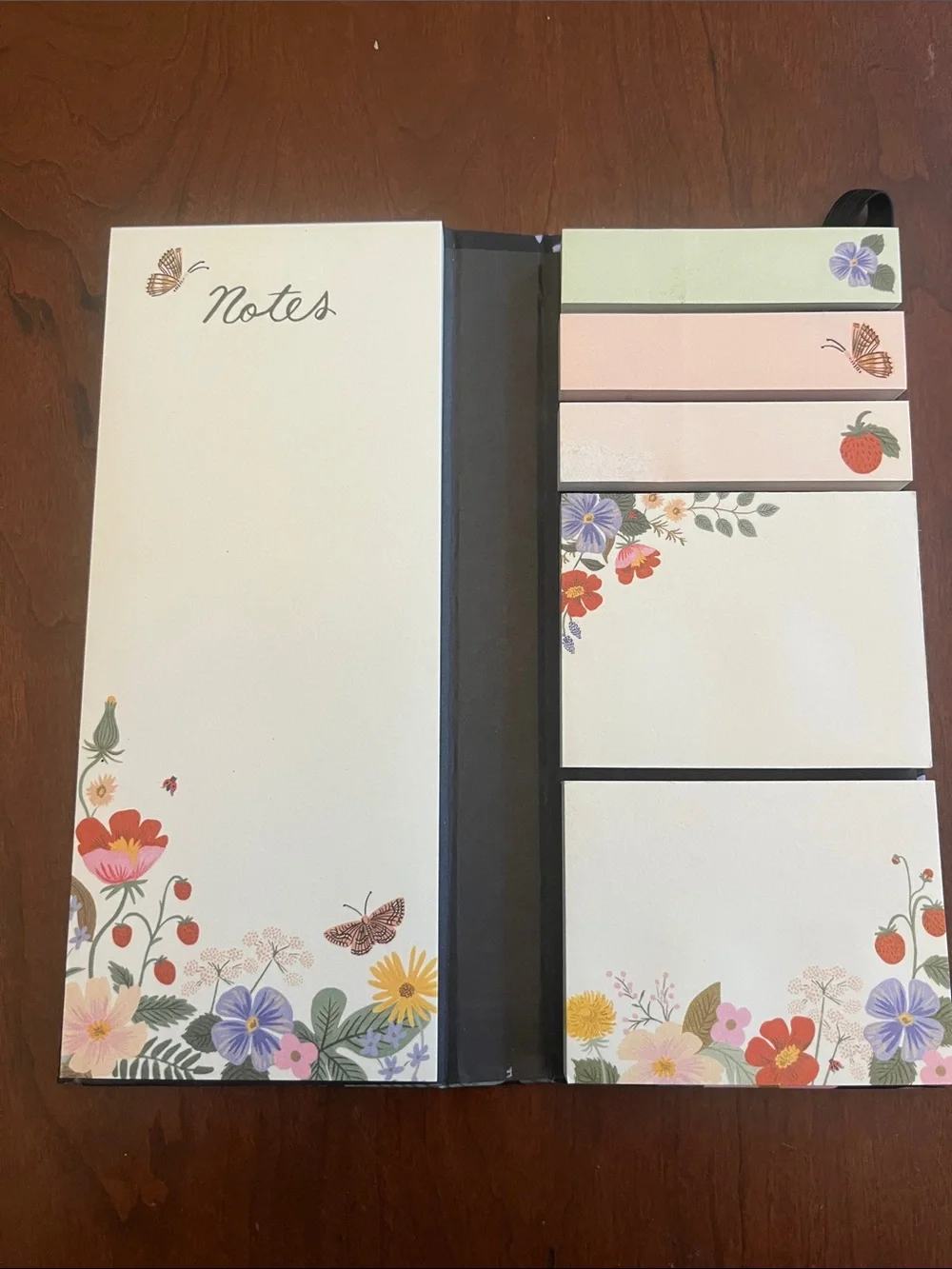 Rifle paper Co sticky tab set with Elastic Closure